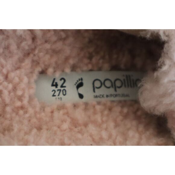 Papillio Birkenstock WMN 42 US 11 Pink Arizona Big Buckle Shearling Sandal - Picture 9 of 13